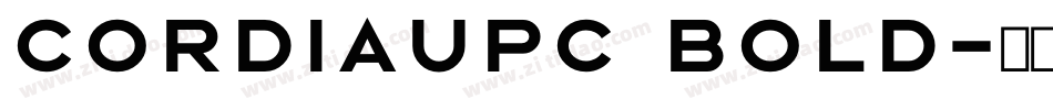 CordiaUPC Bold字体转换